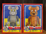(ของแท้) Bearbrick Tom and Jerry Flocky 400%+100% แบร์บริค กำมะหยี่ Bearbrick by Medicom Toy ของใหม่ มือ 1