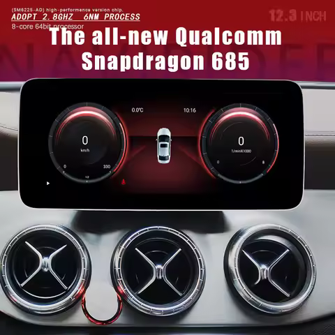 Android IPS Screen For Benz CLA 180 200 220 260 C117 X117 2016-2019 2.8GHZ Qualcomm Processor GPS Vi