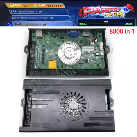 Pandora-SaGA Game PCB Board, 8800 in 1, 40P, Home To Jamma, Arcade Cartridge, HD Video, Save Functio