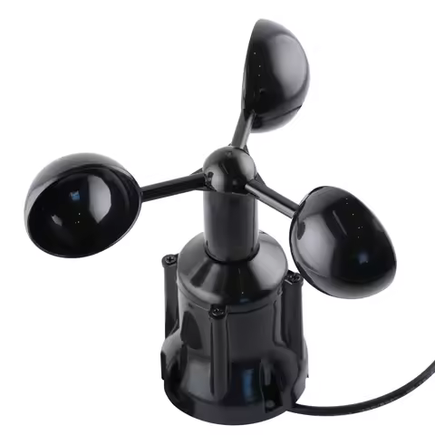 30m/s Wind Speed Sensor Weather Station Outdoor 3 Cup Anemometer Sensor High Precision Output RS485 