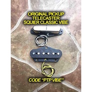Original Pickup set Gitar Telecaster Fender Squier Classic Vibe 50s Tele Alnico Neck Bridge Single M