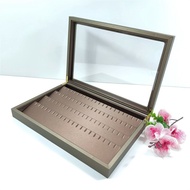 Magnetic Closure Earring Dustproof Box with Lid Acrylic Display Tray Necklace Jewelry Box Storage Tr