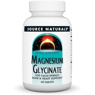 Source Naturals Magnesium Glycinate, Chelated for high Absorption | for Calm Energy, Bone & Heart Su