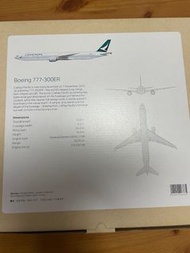全新Cathay Pacific Boeing 777-300ER 模型飛機 1:200 國泰飛機模型