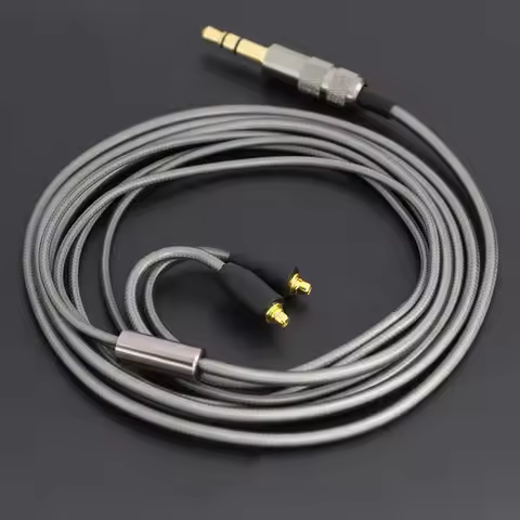 3.5mm to MMCX Upgraded Cables with Mic or without Mic for SHURE SE215/425/535/846/UE900/Live/N3AP/MM