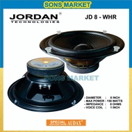 SPEAKER AUDAX 8in 8 inch WOOFER JD 8 WHR 150 WATT ORIGINAL