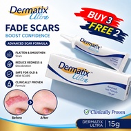 【BUY 3 TAKE 2】Dermatix Ultra 15G Dermatic Acne Scar Reduction Cream Advance Gel Reduce Deep Scars & 