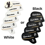 Golf Magnetic Head Cover Leather Magnet Iron Golf Stick Protector TM Black White 10 Pcs Irons Stick 