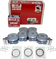DNJ PRK967 Piston and Ring Kit For 1993-1997 Lexus Toyota Land Cruiser LX450 4.5L L6 DOHC 24V Natura