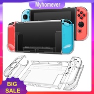 Protective Case Dockable Clear Case Hard Shell Cover for Nintendo Switch Console