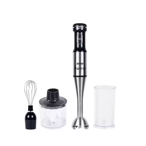 Houselin Hand Blender 1000W, 4-in-1 Chopping Blender with Chopper, Blender & Frother for Soup, Baby 