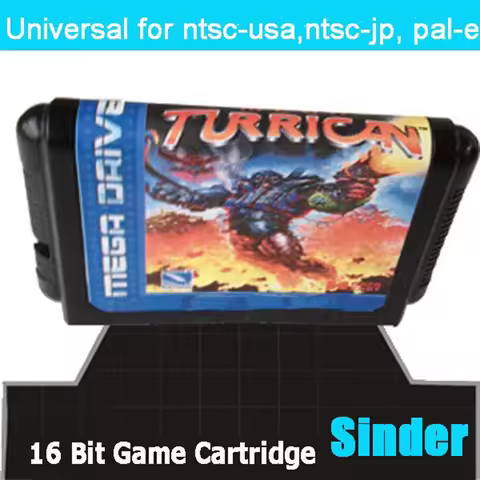 Mega Turrican 16bit MD Game Card For Sega Mega Drive For Genesis
