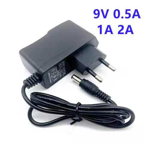 AC 100-240V DC 9V 0.5A 1A 2A Electric Guitar Stompbox Power Supply Adapter charger 9 V Volt For Guit