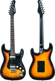 Kazuki Newcomer ST Kazuki Electric กีตาร์ไฟฟ้า 22 เฟร็ต 2xhumbucker กีต้าร์ไฟฟ้า strat