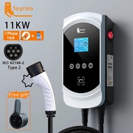 feyree EV Charger type 2 Wall Charger EV ที่ชาร์จรถไฟฟ้า Wallmounted สถานีชาร์จ APP Wallbox 7KW 11kw