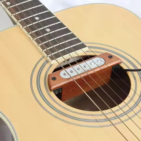 Flanger FP-02 Wood Acoustic Guitar Sound Hole Pickup Magnetic Pickup For 39"/40"/41"/42" Acoustic Gu