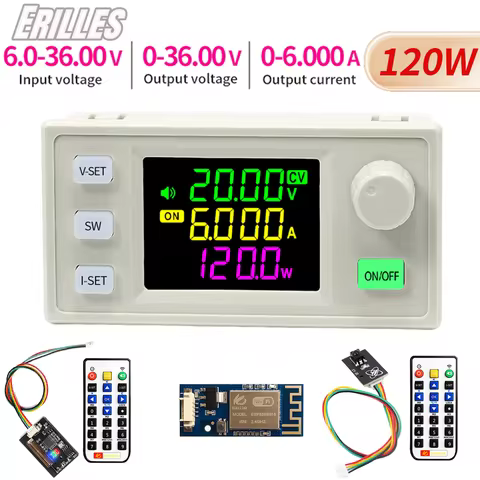 SK120X DC DC Buck Boost Converter Adjustable Voltage Regulator CC CV 0-36V 6A 120W Power Module MPPT