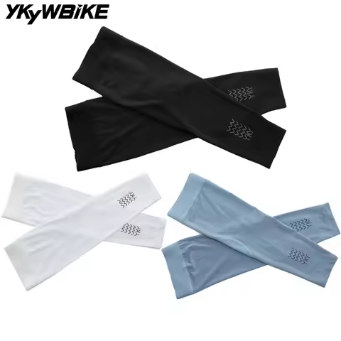 YKYWBIKE Cycling Arm Sleeve Outdoor Sports Bicycle Sun Protection UV Arm Sleeve Breathable Fabric Ro