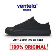 Ventela Basic Low All Black Shoes Original 100% Black School Shoes