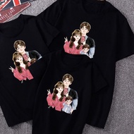 Family shirt for 4 people, 1 boy, 1 girl, family outfit for 3/4/5 people, black family t-shirt