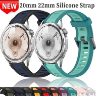 20/22mm Silicone Sport Strap For Huawei Watch GT6/GT5 46mm GT6 Pro 46mm Breathable Wristband for Sam