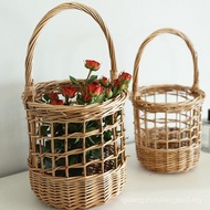 Bunga Biru Pegang Tangan Gubahan Bunga Segar Seni Bunga Rotan Anyaman Willow Perkahwinan Bunga Gadis