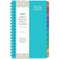 2026 Pocket Calendar/Planner - Weekly & Monthly Pocket Planner for Purse, Jan. 2026 - Dec. 2026, 6.8
