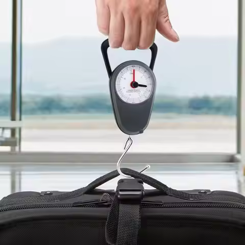 Portable Electronic Luggage Scale with Tape Measure Compact Mini Hand Scale Random Color High Precis