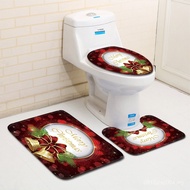 Carpet Anti-Slip Set Toilet Bedroom New Style Bathroom Christmas Three-Piece Set Floor Mat One-Piece