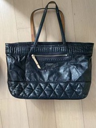 Coach Black Leather Tote Bag