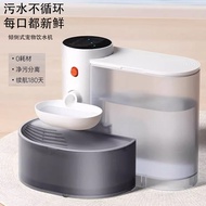 Gravity-fed pet water dispenser, automatic filtration and circulation cat water machine
