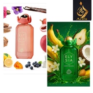ELY SIA LYCHEE  LYCHEE FIZZ & Elysia Sweet Banana Perfume 100ml EDP Fragrance World
