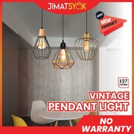 [2024 HOT]Lampu Candelier Vintage Pendant Light Pendant Lamp E27 Holder Single Base Ceiling Light Ha