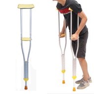 Ultra-Light Weight Underarm Cane Topang Kaki Arm Support Adjustable Height Tongkat Ketiak Shoulder C