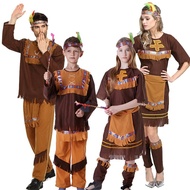 Halloween Parent-Child Costume cosplay Indian Girl Child Savage Male Indigenous Man Indigenous Man 7