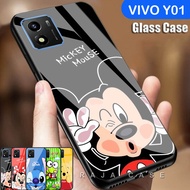 Softcase Glass Kaca VIVO Y01 - Casing Hp - J13 - Pelindung hp VIVO Y01 - Case Handphone VIVO Y01 - P