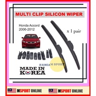 Honda Accord TAO 2007 2008 2009 2010 2011 2012 OEM MULTICLIP SILICONE WIPER SIZE-18''+28''