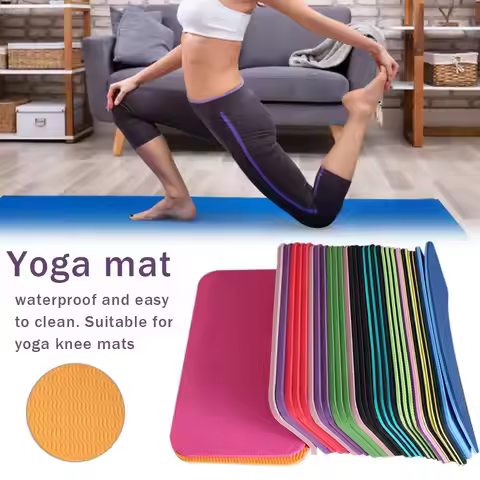Yoga mat home fitness plate support exercise mat tpe thickening sports anti-slip knee kneeling mat F