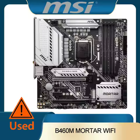 MSI MAG B460M Mortar WiFi Gaming Motherboard (mATX, 10th Gen Intel Core, LGA 1200 Socket, DDR4, CFX,