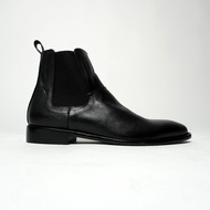 Lanbaharin Chelsea Boots Black Leather Chelsea Boots Men