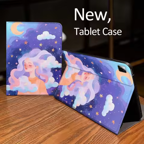 Cartoon Black Cats Clouds Case For Xiaomi Mi Redmi Pad 2 4 5 7S 6S 6 7 8 Plus SE Pro K 2025 inch 8.7