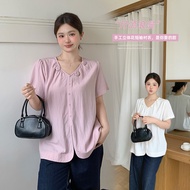 plus size shirt for women XL-4XL big size blouse top for lady rose shirts 24PS824