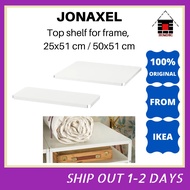 IKEA JONAXEL Top shelf for frame, white, 50x51 cm/25x51 cm