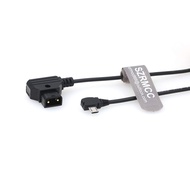 for Tilta Nucleus Nano Follow Focus Motor Power Cable Right Angle Micro USB to D-Tap 2 Pin Male