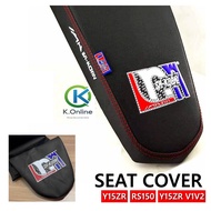 SEAT COVER SA-KORN BLACK Y15ZR RS150 LC135 V1 V2 KINGDRAG KING-DRAG RECARO SARUNG SIT DUDUK Y15 LC-135 RS-150 RS150r