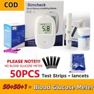 Blood Glucose Meter COMPLETE SET (1Meter + 50Strip + 50 Lancets)pulse oximeter.digital blood pressur