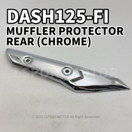 HONDA DASH125-FI MUFFLER PROTECTOR, REAR (CHROME) DASH 125 FI DASH125FI EXHAUST COVER CASING PELINDU
