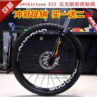 E13 car stickers AM wheel stick carved rims bicycle bike stickers reflective stickers