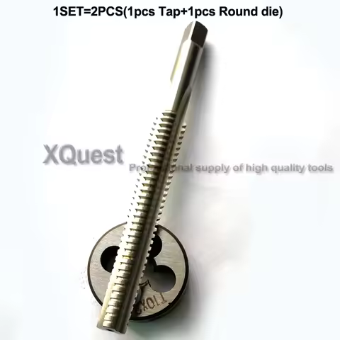 2pcs Trapezoidal thread tap Round Die set Tr8x2 Tr10x2 Tr12x2 Tr14x3 Tr16x3 Tr18x3 Tr20x3 Trapezoid 