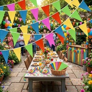 AGAR.SHOP 100METER Fiesta Banderitas Multicolor For Party Decoration